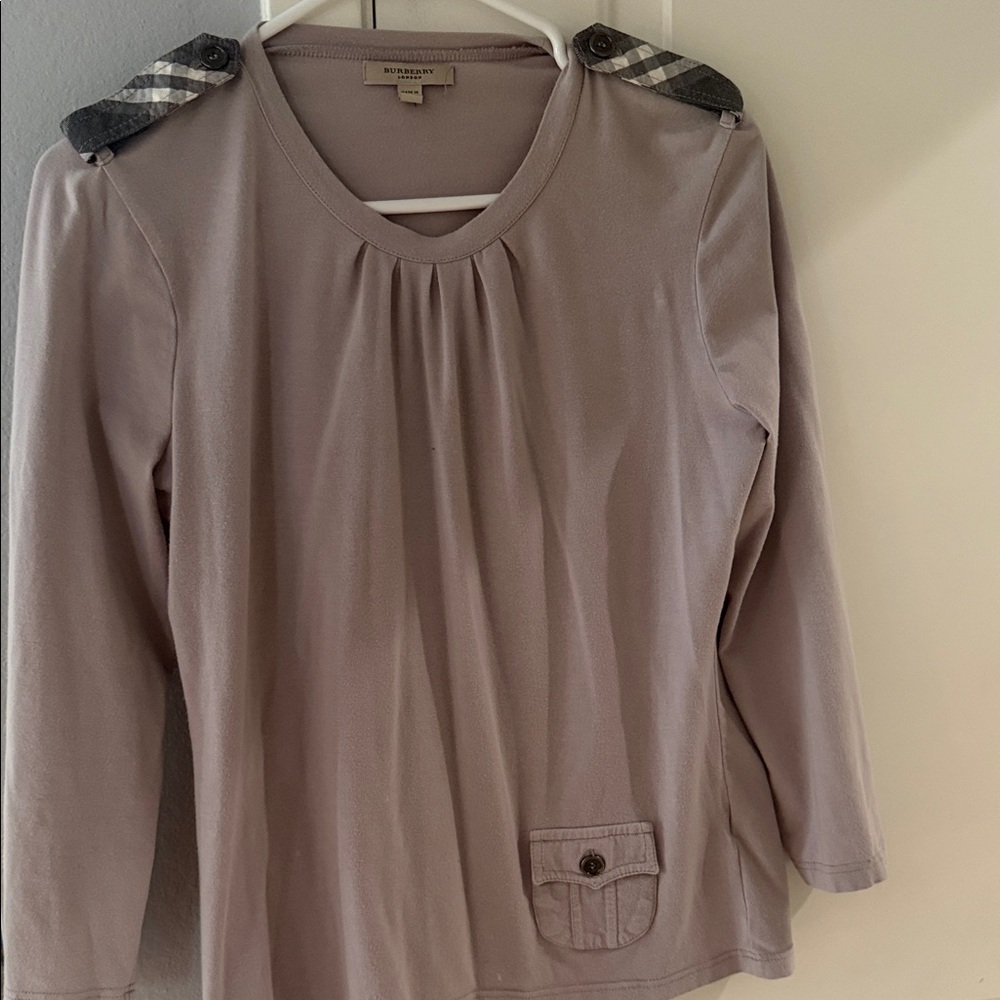 Burberry Light Gray Top